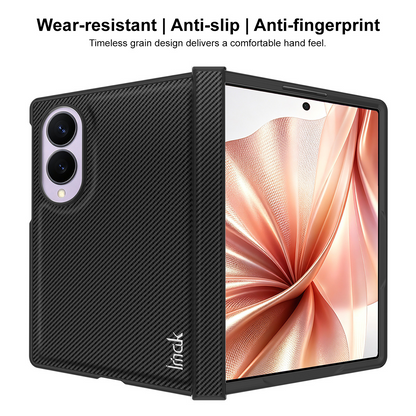 Puzdro pre Samsung Galaxy Z Fold8 F971, Imak, Karbón, Čierne