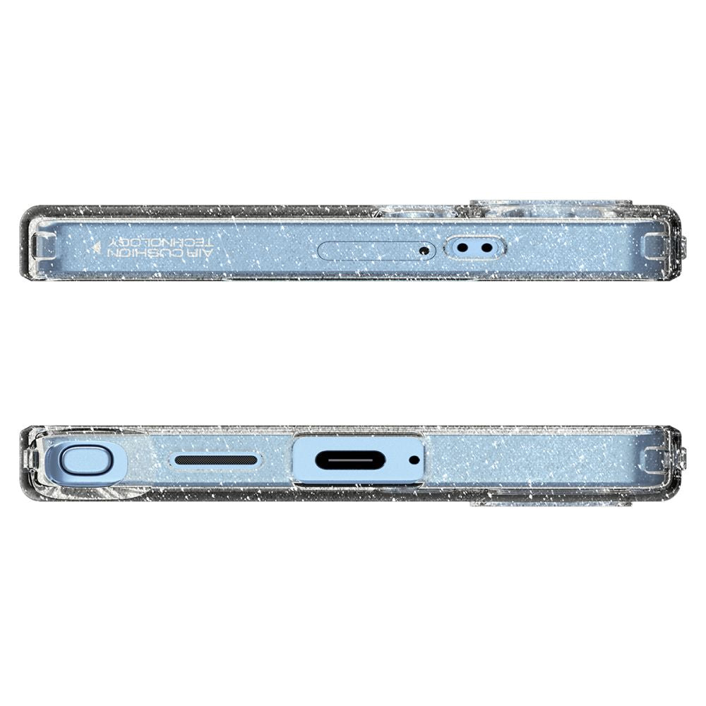 Puzdro pre Samsung Galaxy S25 Ultra S938, Spigen, Liquid Crystal Glitter, Transparentné ACS08950