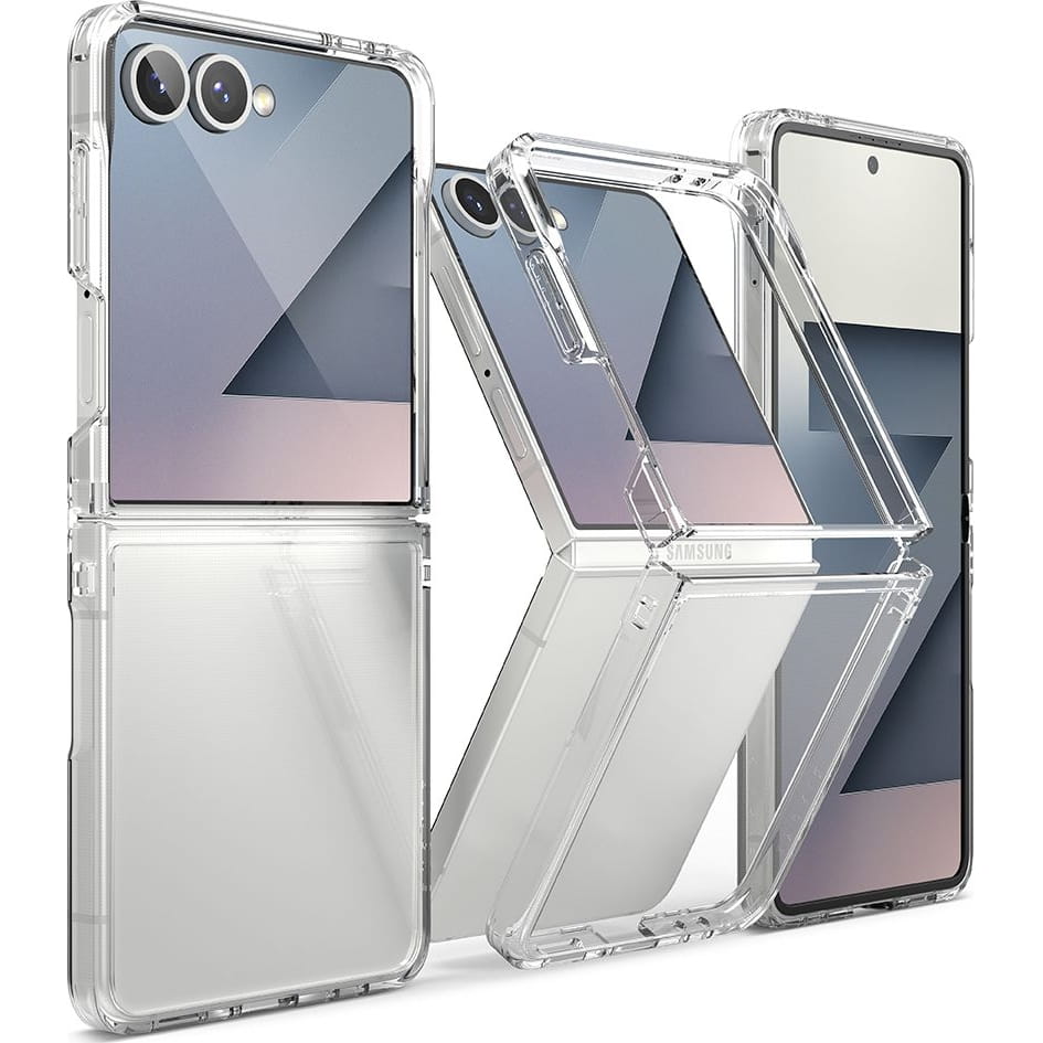 Case for Samsung Galaxy Z Flip7 F766, Ringke, Fusion, Transparent