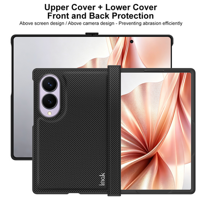 Puzdro pre Samsung Galaxy Z Fold8 F971, Imak, Karbón, Čierne