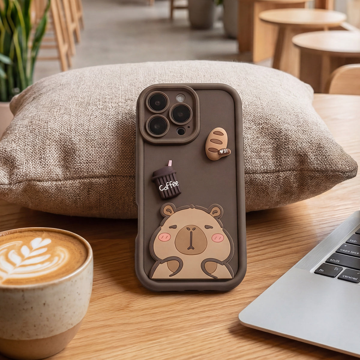 Puzdro pre Samsung Galaxy S25 Ultra S938, OEM, Ultra Trendy 3D Capybara, Hnedé