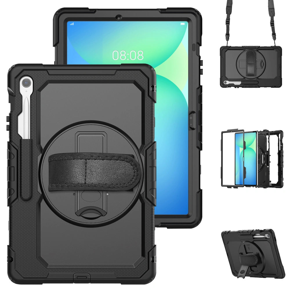 Obal na Samsung Galaxy Tab S10 FE+, Tech-Protect, Solid, Čierny
