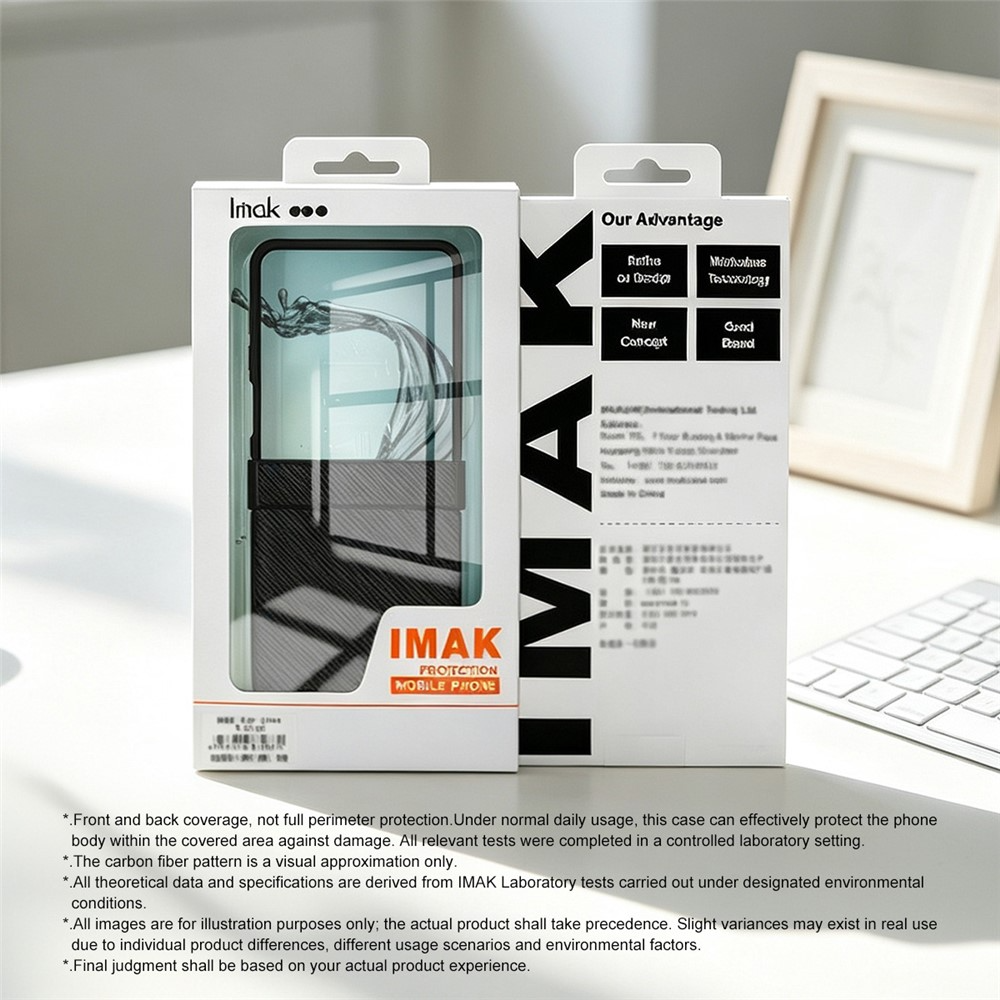 Puzdro pre Samsung Galaxy Z Flip8 F776, Imak, Karbón, Čierne