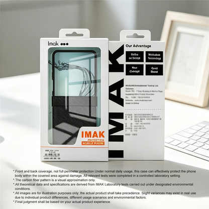 Puzdro pre Samsung Galaxy Z Flip8 F776, Imak, Karbón, Čierne