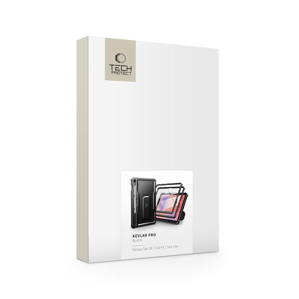 Puzdro pre Samsung Galaxy Tab S10 Lite / Tab S10 FE / Tab S9, Tech-Protect, Kevlar Pro, Čierne
