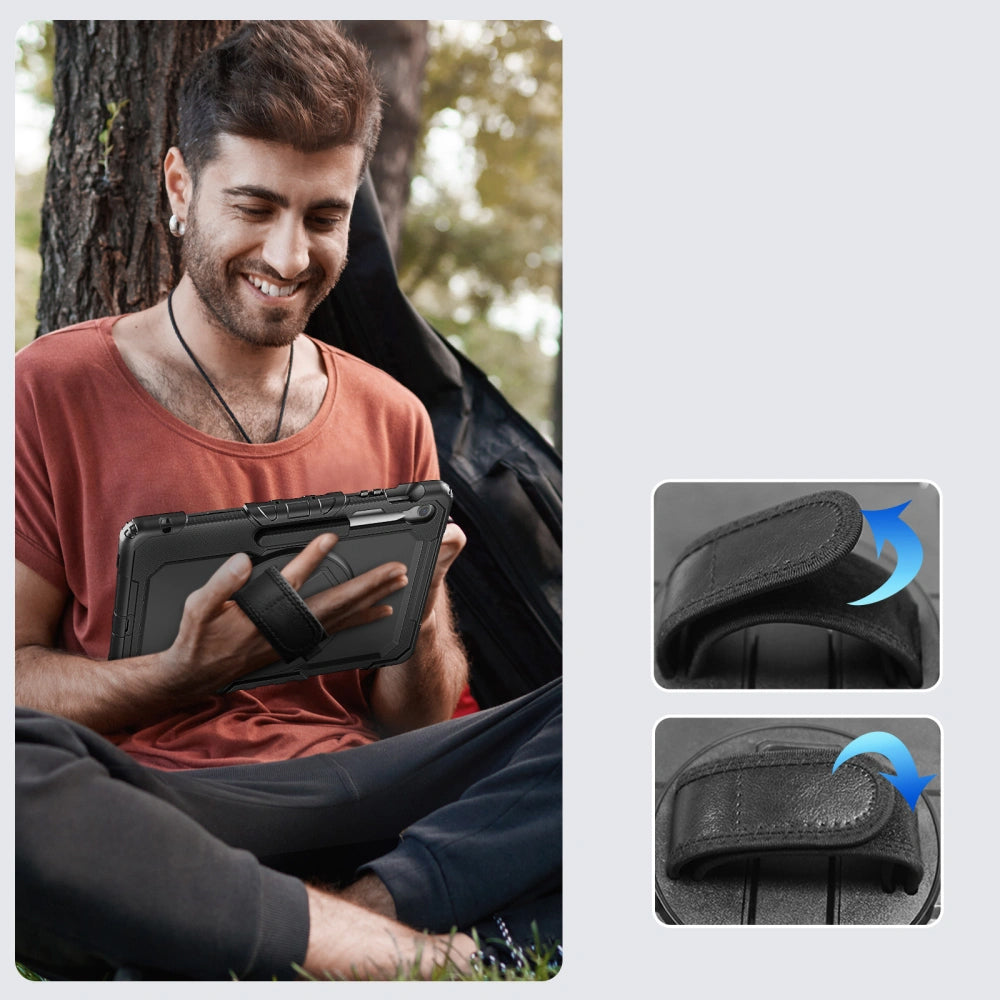 Obal na Samsung Galaxy Tab S10 FE+, Tech-Protect, Solid, Čierny