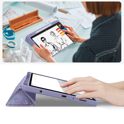 Puzdro pre Samsung Galaxy Tab A11+ / Tab A9+, Tech-Protect, SC PEN Hybrid, Fialová