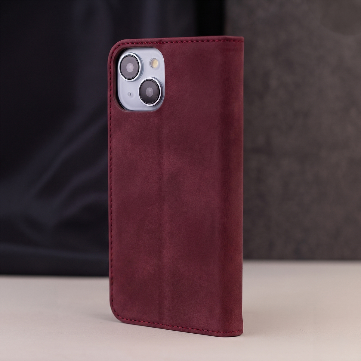 Puzdro pre Samsung Galaxy A18 5G A186 / A17 4G A175 / A17 5G A176 / A26 A266, OEM, Smart Suede, bordové