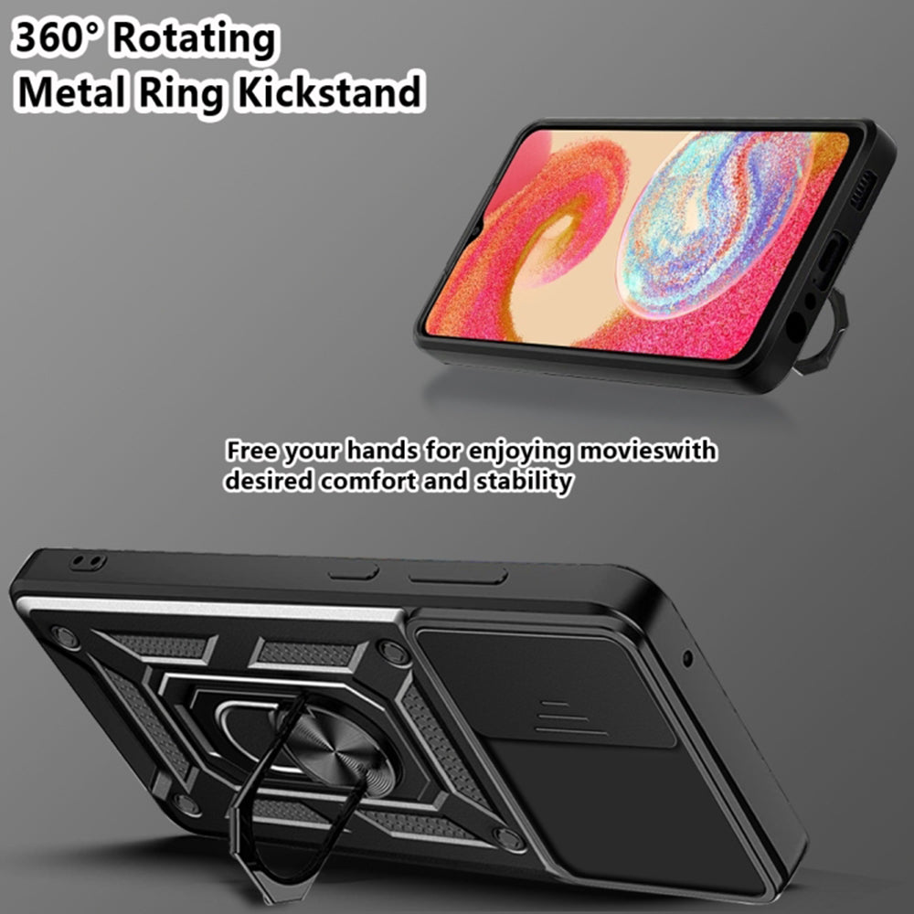 Puzdro pre Samsung Galaxy A04e A042 / M04 M045, Techsuit, CamShield, Čierne