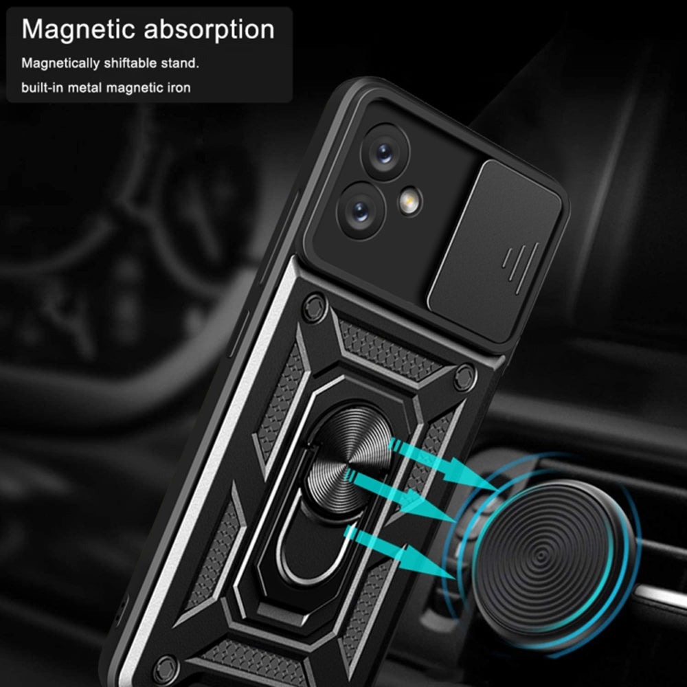 Puzdro pre Samsung Galaxy A04e A042 / M04 M045, Techsuit, CamShield, Čierne