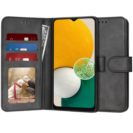 Puzdro pre Samsung Galaxy A04s A047 / A13 5G A136, Techsuit, Diary Book, čierne