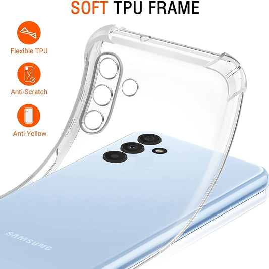 Obal na Samsung Galaxy A04s A047 / A13 5G A136, Techsuit, nárazuvzdorný priehľadný, transparentný