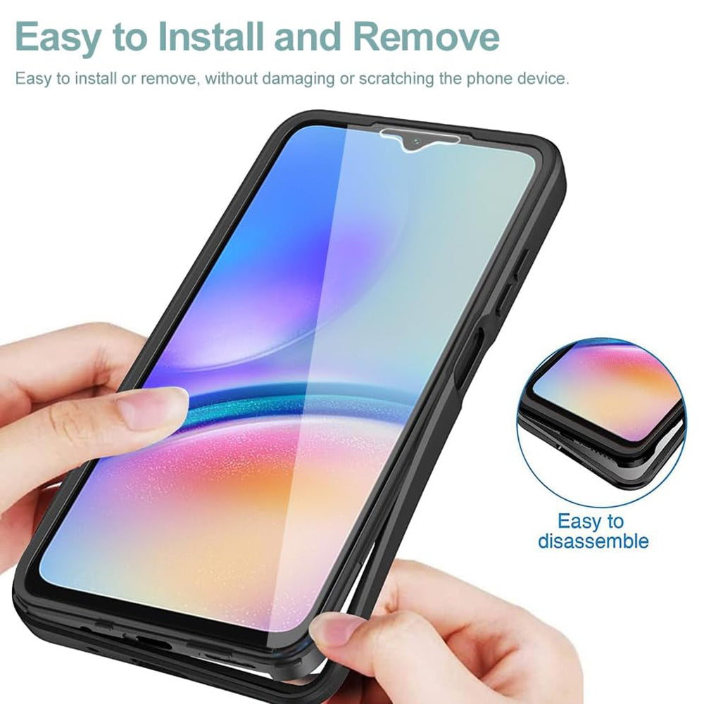 Case for Samsung Galaxy A05 A055, Techsuit, ColorVerse 360, Black