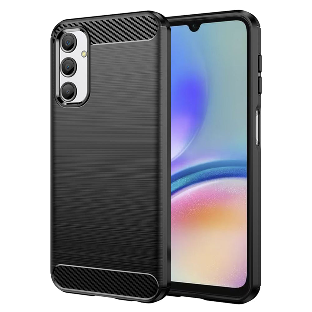 Obal na Samsung Galaxy A05s A057, Techsuit, Karbón, Čierny