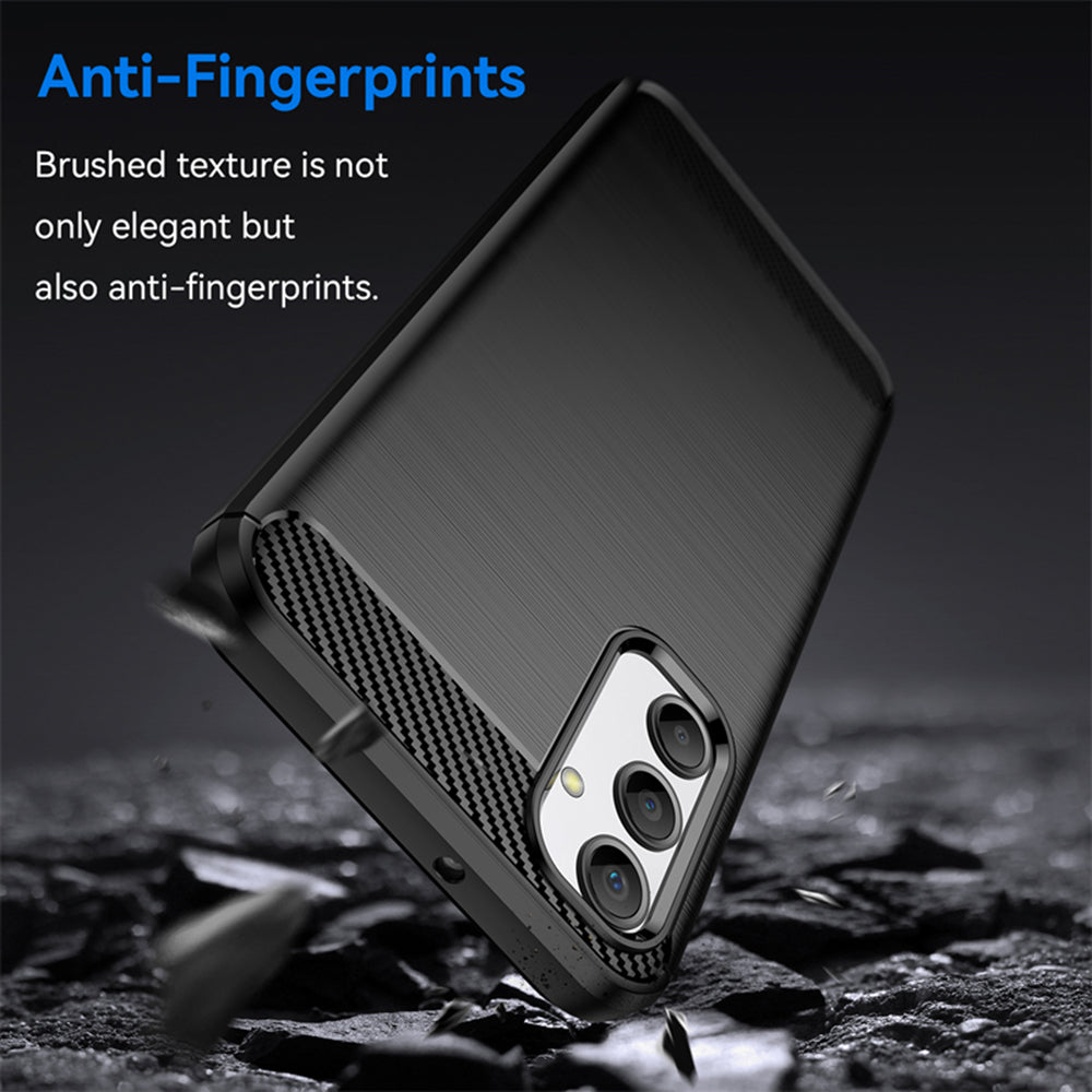 Obal na Samsung Galaxy A05s A057, Techsuit, Karbón, Čierny