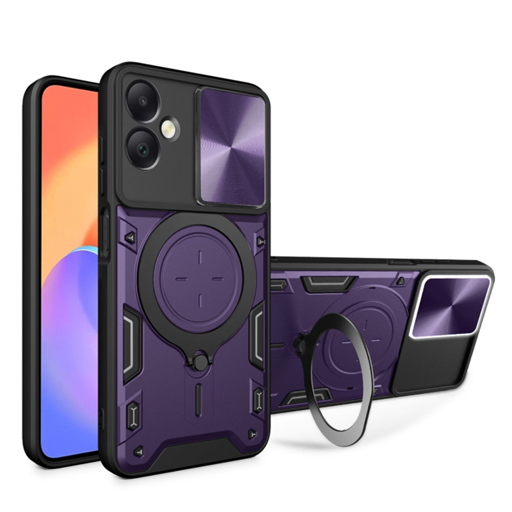 Puzdro pre Samsung Galaxy A06 A065, Techsuit, CamGuard Pro, Fialové
