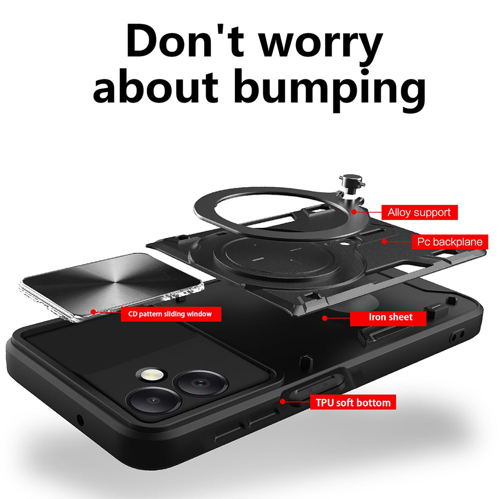 Puzdro pre Samsung Galaxy A06 A065, Techsuit, CamGuard Pro, Fialové