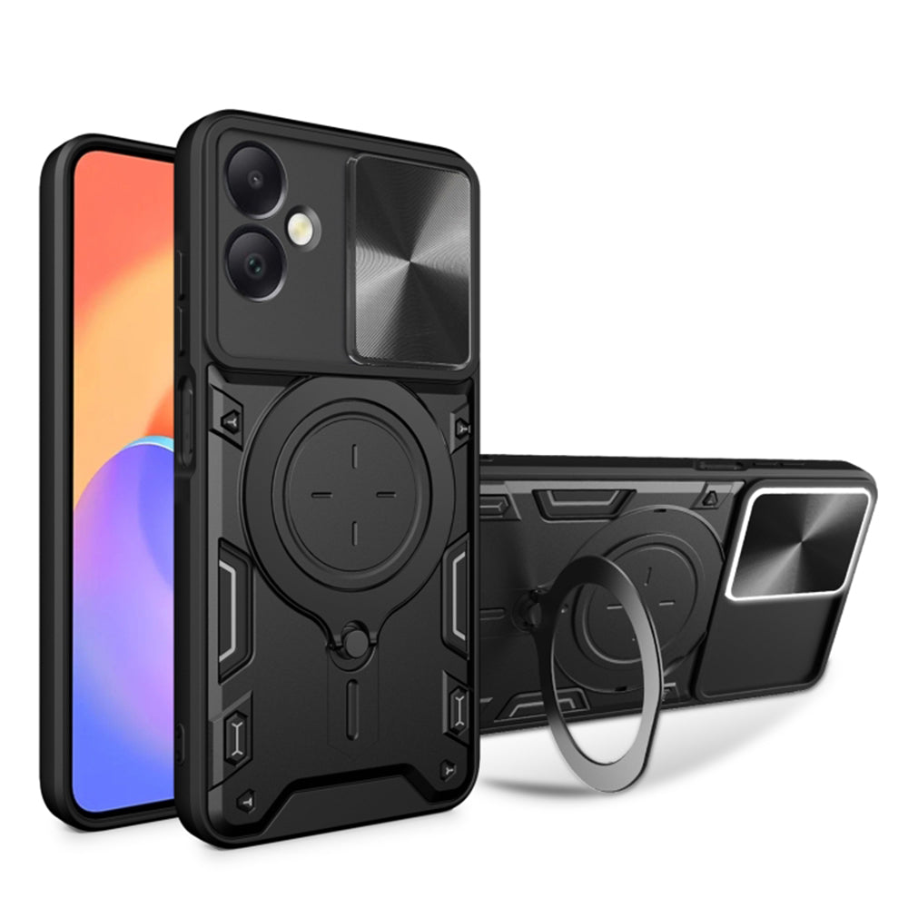 Puzdro pre Samsung Galaxy A06 A065, Techsuit, CamGuard Pro, Čierne