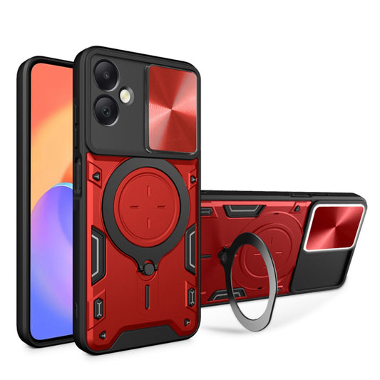 Puzdro pre Samsung Galaxy A06 A065, Techsuit, CamGuard Pro, červené