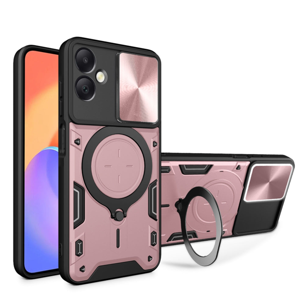 Puzdro pre Samsung Galaxy A06 A065, Techsuit, CamGuard Pro, Ružovo zlaté