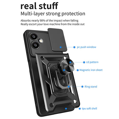 Puzdro pre Samsung Galaxy A06 A065, Techsuit, CamShield, Zelené