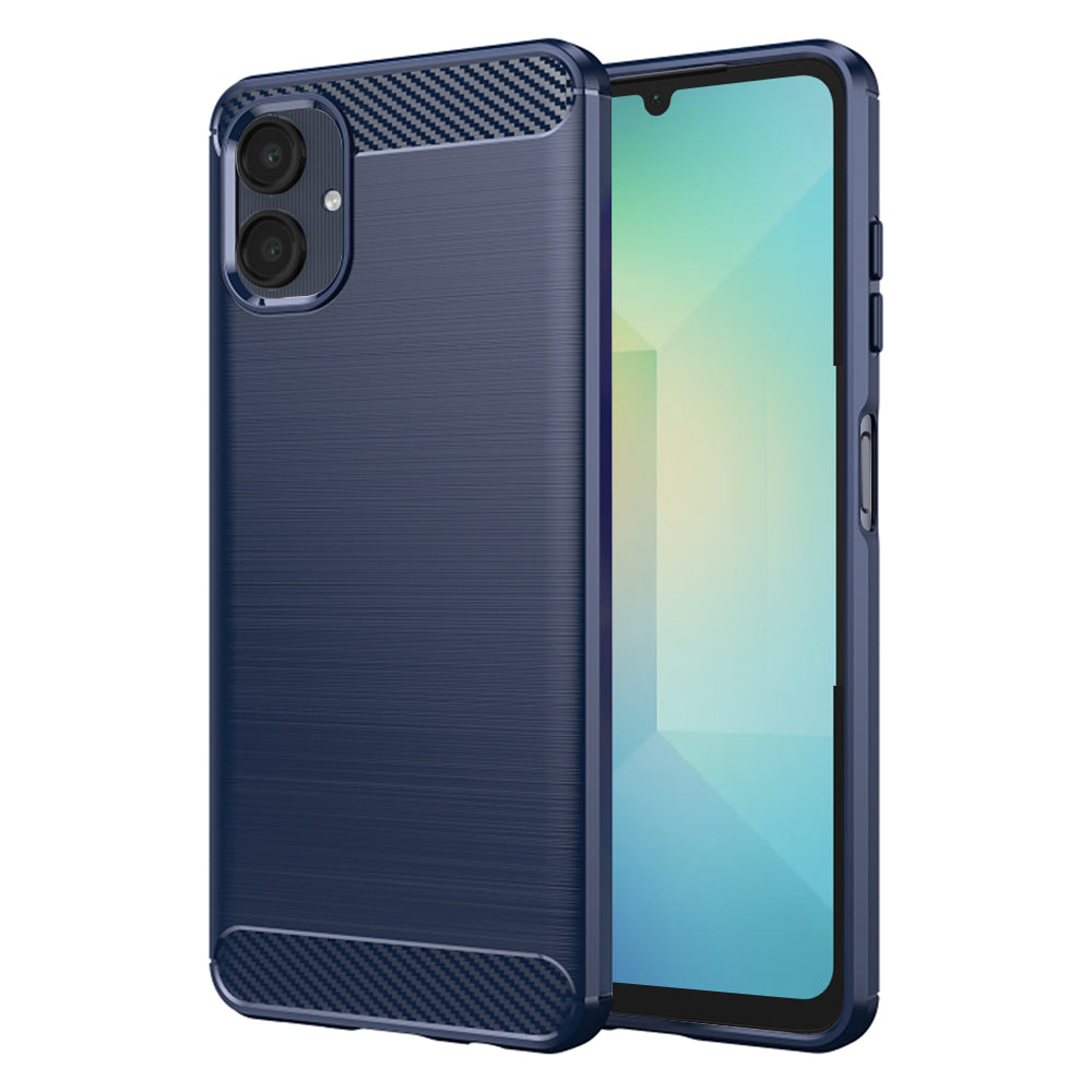 Obal na Samsung Galaxy A06 A065, Techsuit, Karbón, Modrý