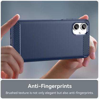 Obal na Samsung Galaxy A06 A065, Techsuit, Karbón, Modrý