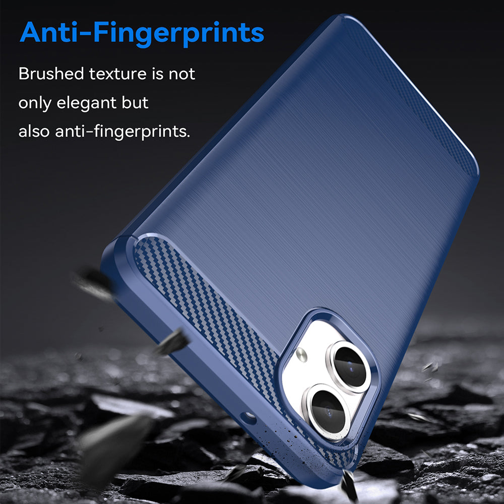 Obal na Samsung Galaxy A06 A065, Techsuit, Karbón, Modrý