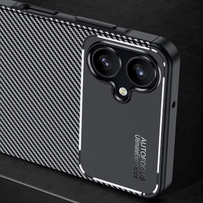 Puzdro pre Samsung Galaxy A06 A065, Techsuit, CarbonFiber, Čierne