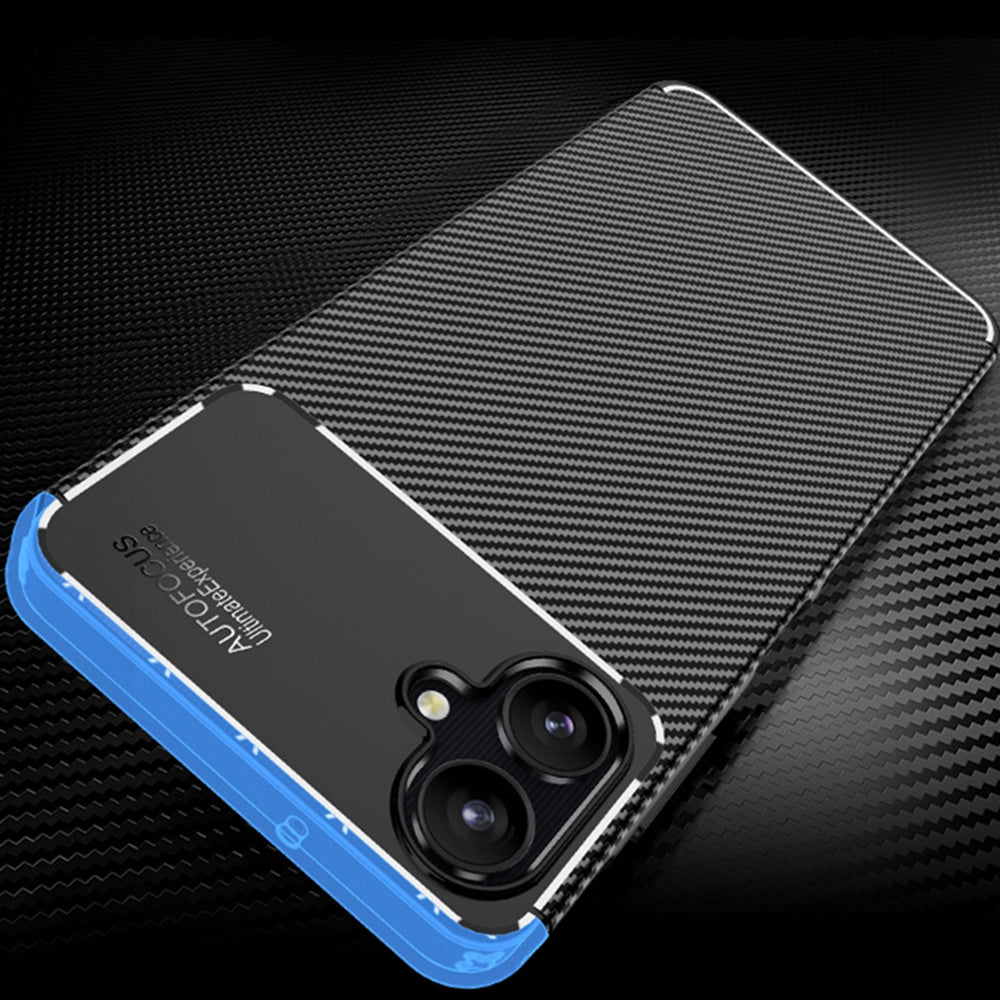 Puzdro pre Samsung Galaxy A06 A065, Techsuit, CarbonFiber, Čierne