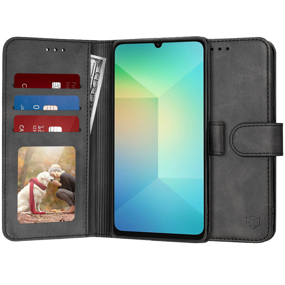 Obal na Samsung Galaxy A06 A065, Techsuit, Diary Book, čierny