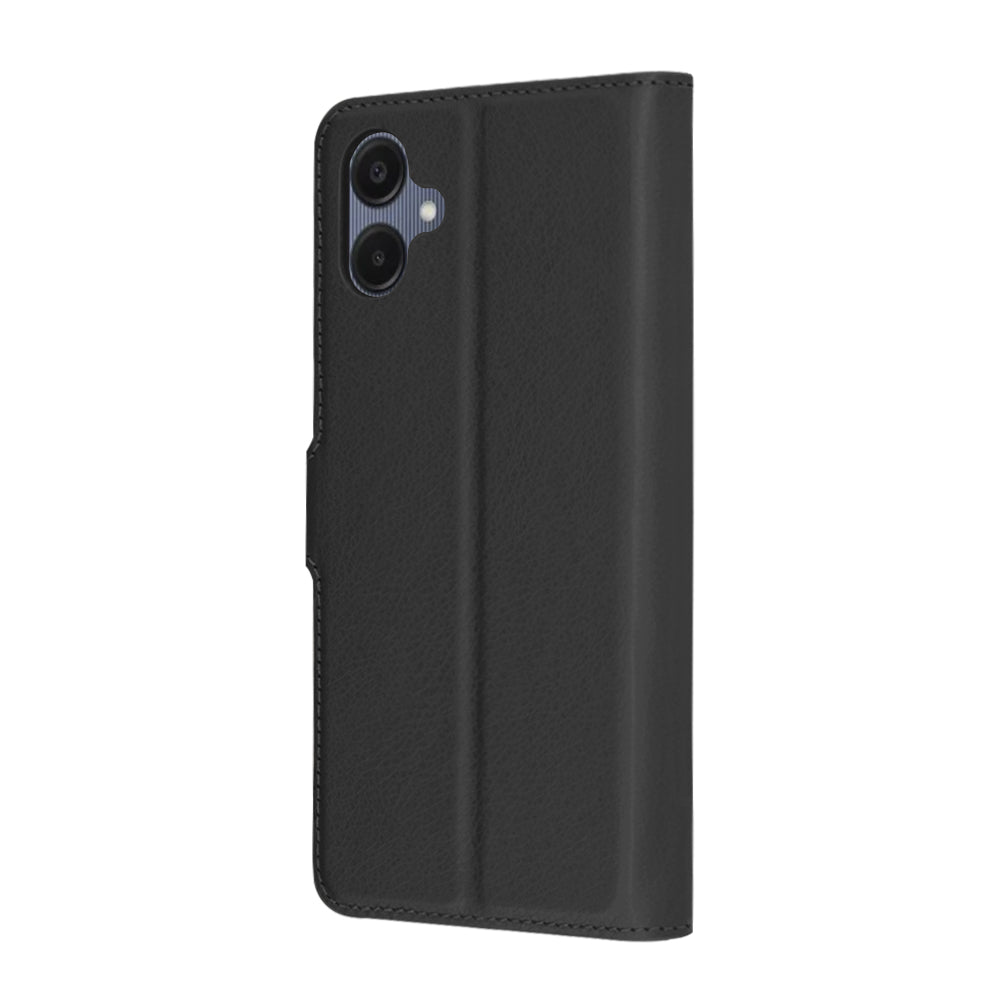 Puzdro pre Samsung Galaxy A06 A065, Techsuit, kožené folio, čierne