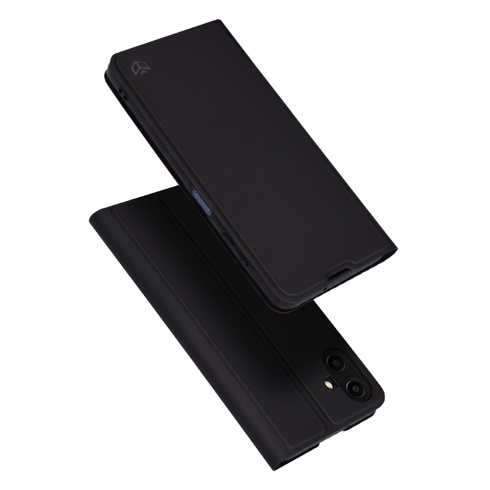 Puzdro pre Samsung Galaxy A06 A065, Techsuit, Magskin Book, Čierne