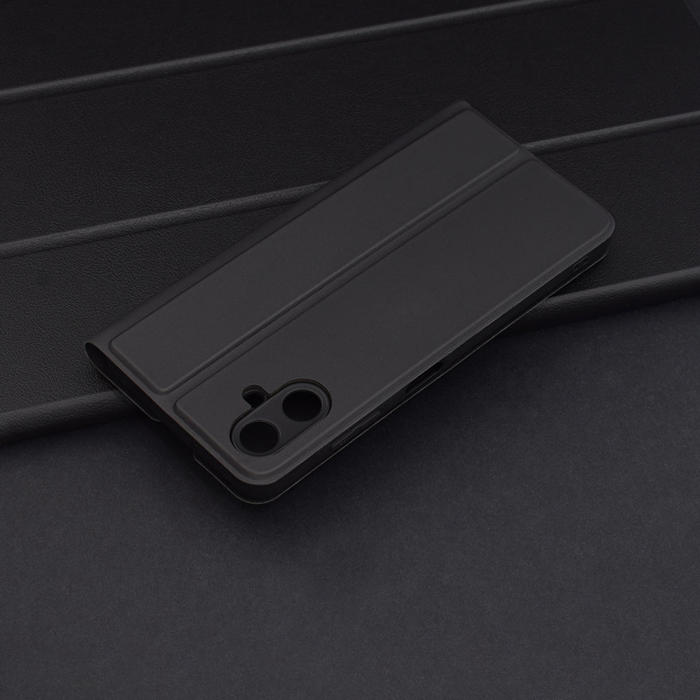 Puzdro pre Samsung Galaxy A06 A065, Techsuit, Magskin Book, Čierne