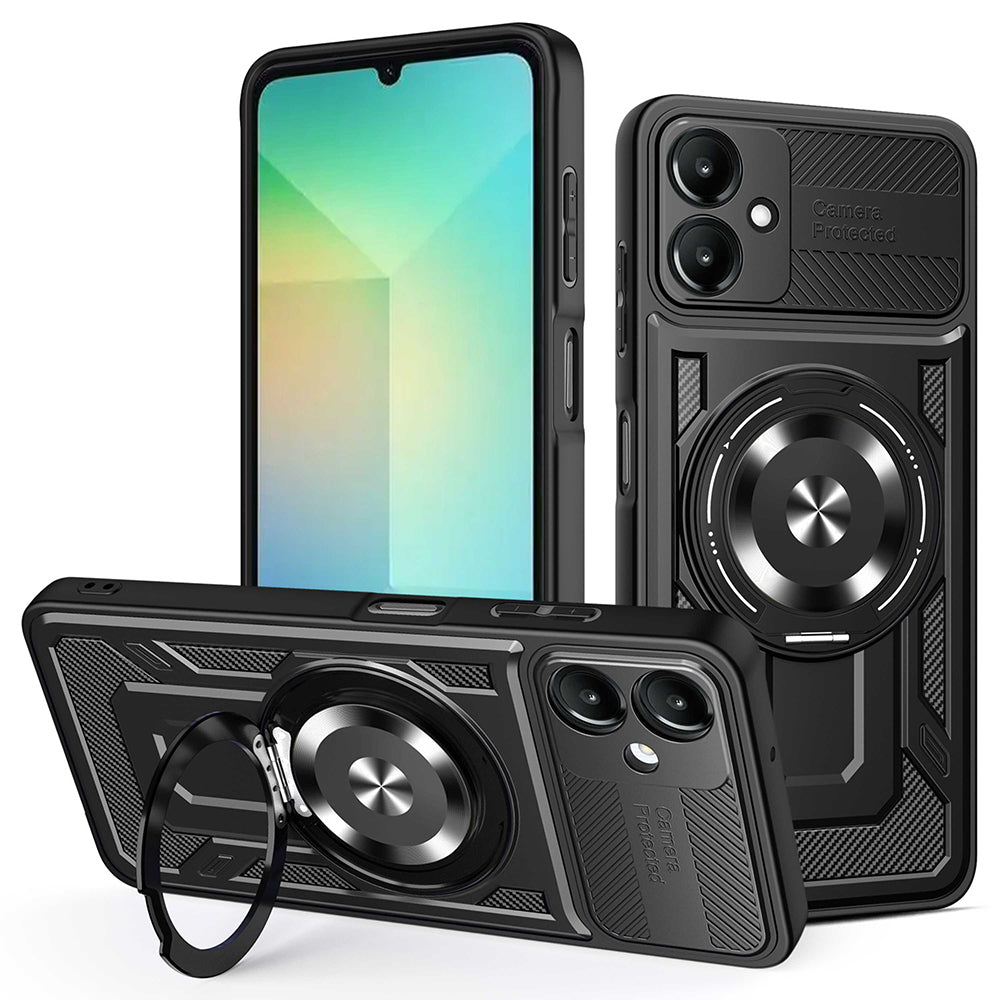 Puzdro pre Samsung Galaxy A06 A065, Techsuit, RuggedCam, Čierne