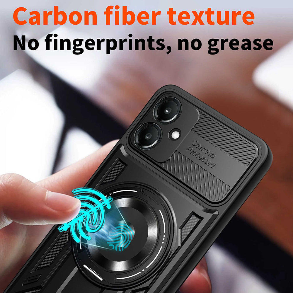 Puzdro pre Samsung Galaxy A06 A065, Techsuit, RuggedCam, Čierne