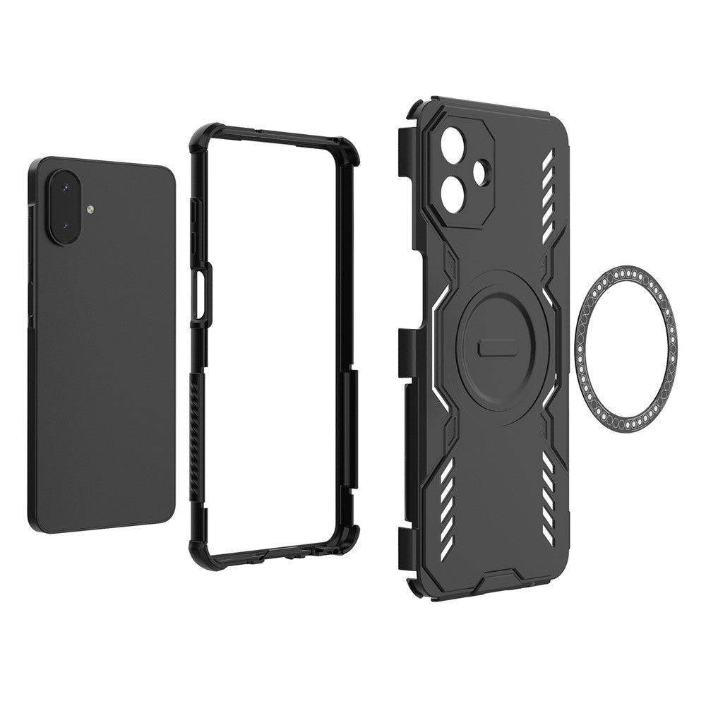 MagSafe puzdro pre Samsung Galaxy A07 4G A075, Techsuit, ArmorMag, Čierne