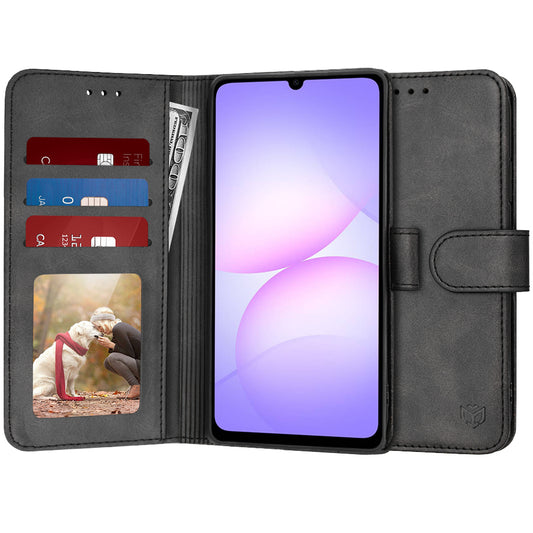 Puzdro pre Samsung Galaxy A07 4G A075, Techsuit, Diary Book, čierne