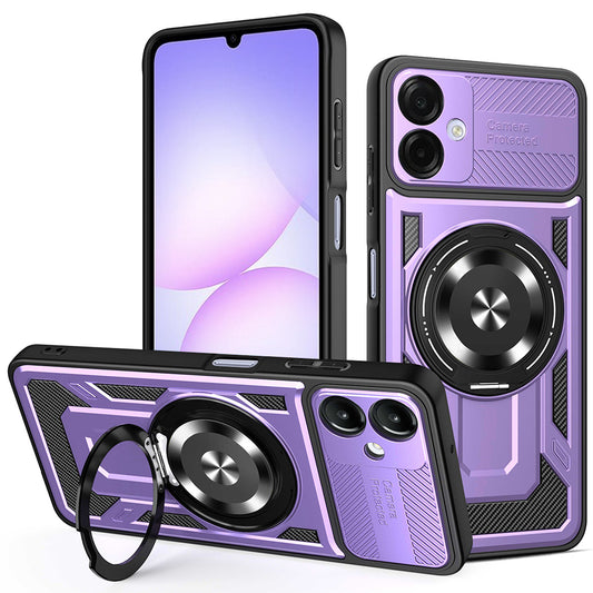 Puzdro pre Samsung Galaxy A07 4G A075, Techsuit, RuggedCam, Fialové