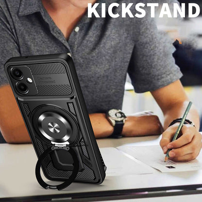 Puzdro pre Samsung Galaxy A07 4G A075, Techsuit, RuggedCam, Čierne