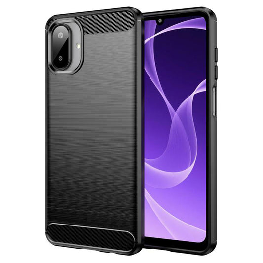 Puzdro pre Samsung Galaxy A07 4G A075, Techsuit, Karbón, Čierne