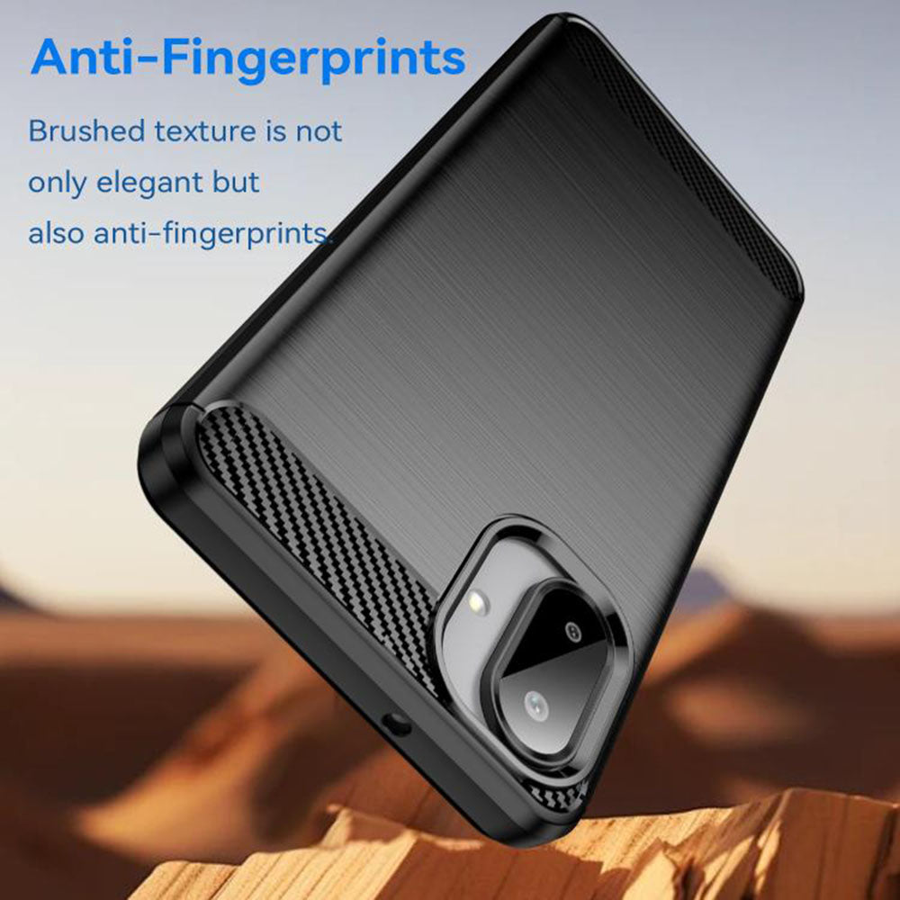 Puzdro pre Samsung Galaxy A07 4G A075, Techsuit, Karbón, Čierne