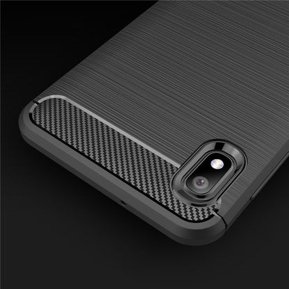 Puzdro pre Samsung Galaxy A10 A105 / M10 M105, Techsuit, Karbón, Čierne