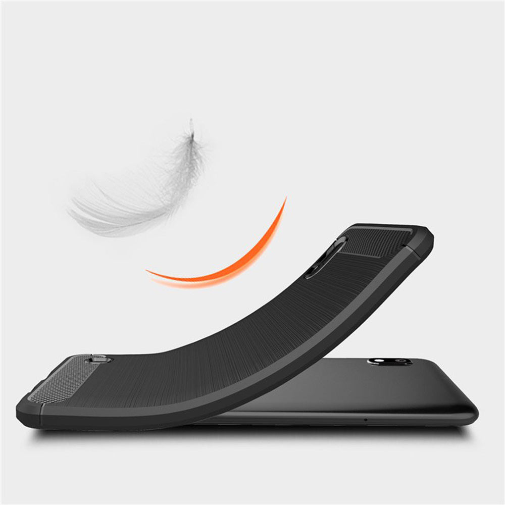 Puzdro pre Samsung Galaxy A10 A105 / M10 M105, Techsuit, Karbón, Čierne