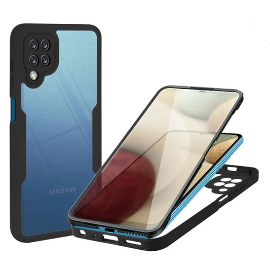 Puzdro pre Samsung Galaxy A12 A125, Techsuit, ColorVerse 360, Čierne