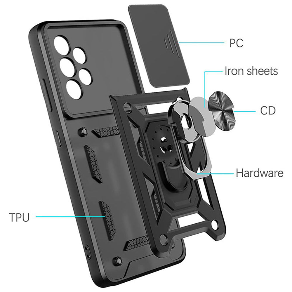 Puzdro pre Samsung Galaxy A13 A135, Techsuit, CamShield, Čierne