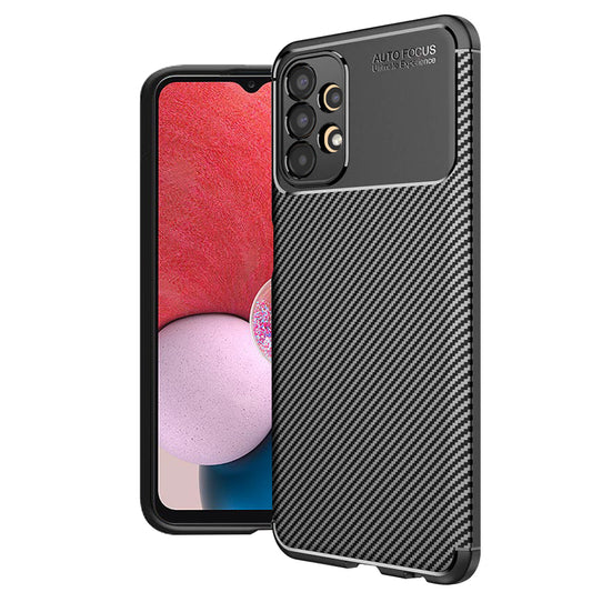Puzdro pre Samsung Galaxy A13 A135, Techsuit, CarbonFiber, Čierne