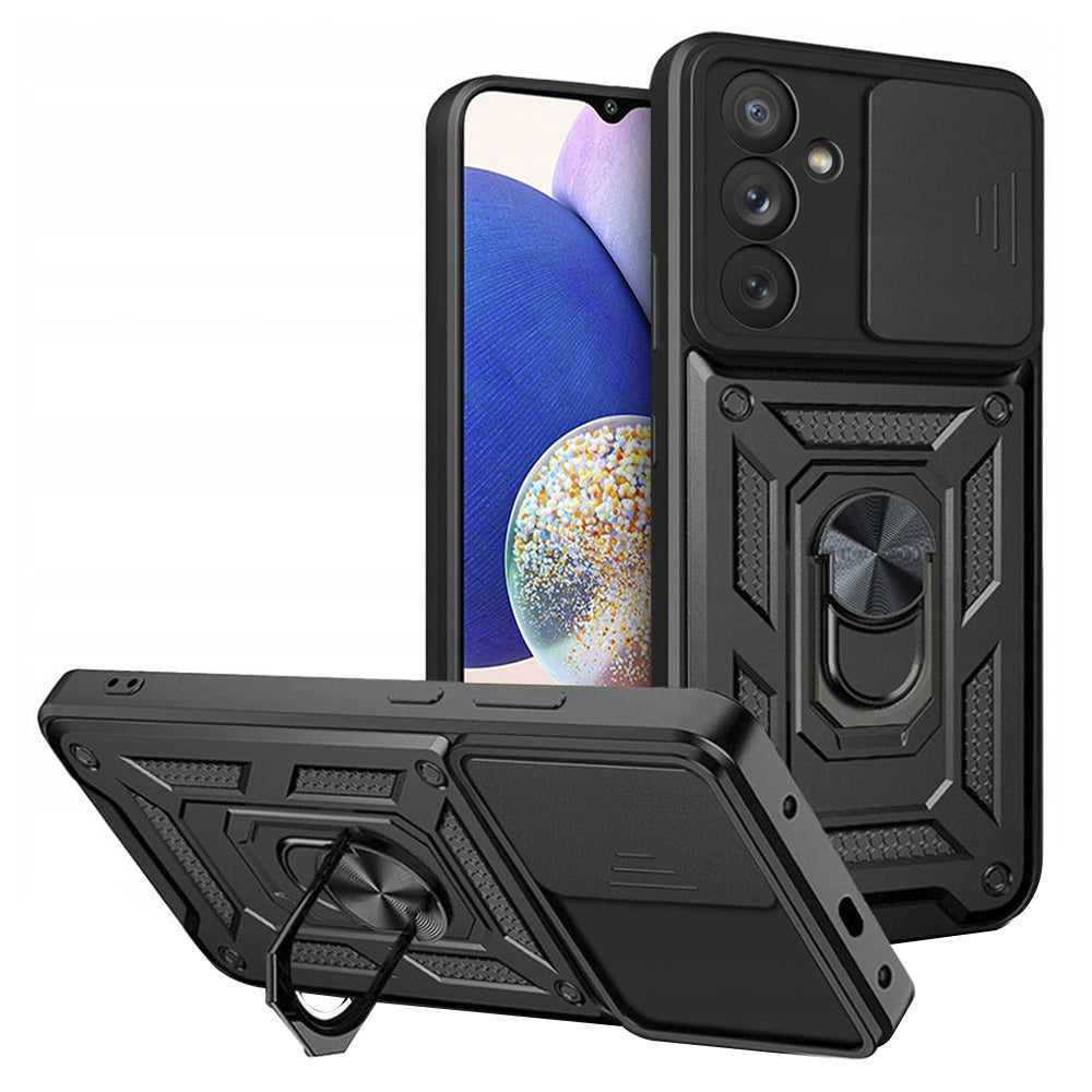Puzdro pre Samsung Galaxy A14 A145 / A14 5G A146, Techsuit, CamShield, Čierne