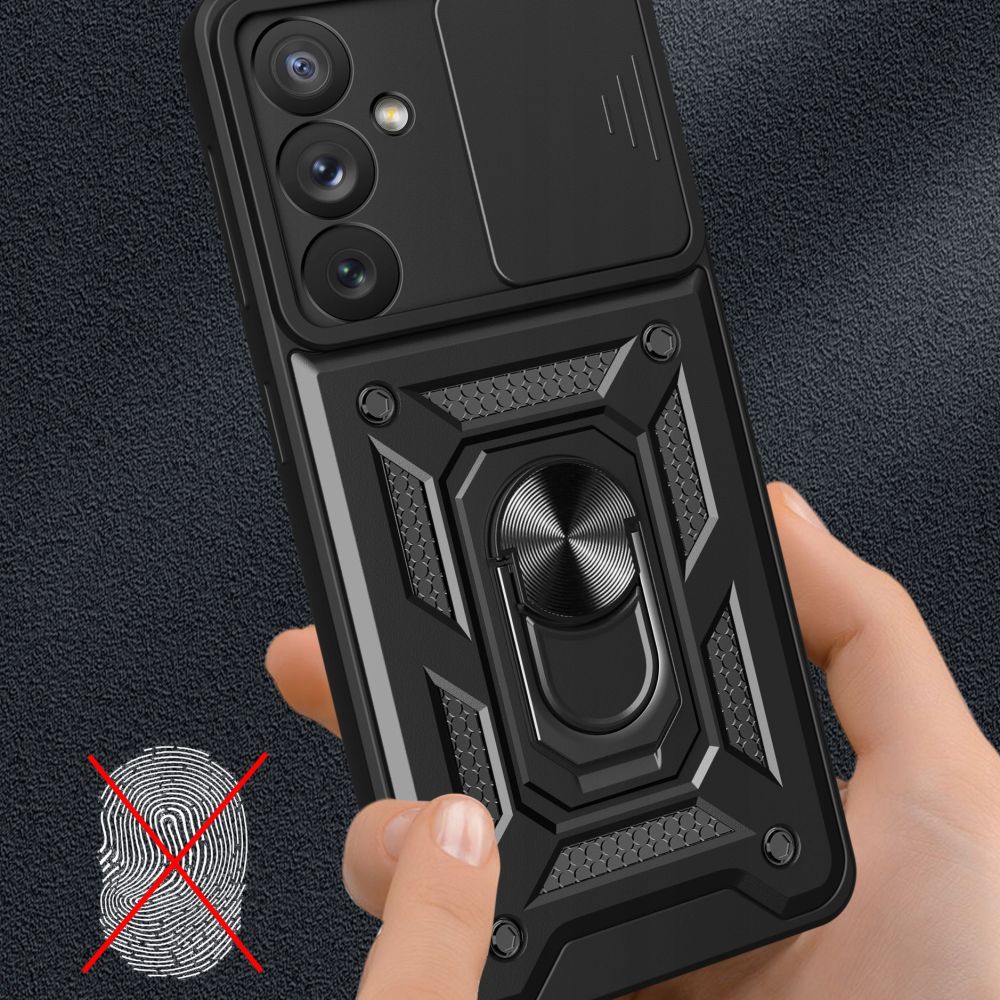 Puzdro pre Samsung Galaxy A14 A145 / A14 5G A146, Techsuit, CamShield, Čierne
