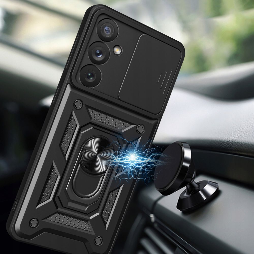 Puzdro pre Samsung Galaxy A14 A145 / A14 5G A146, Techsuit, CamShield, Čierne